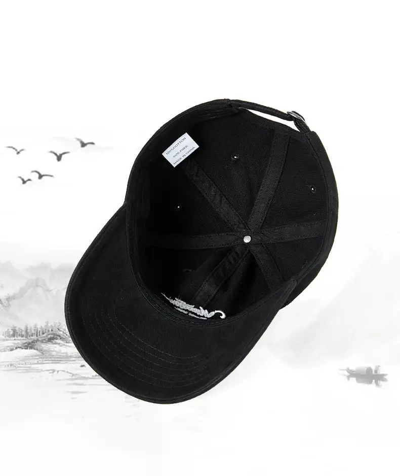 Spring Summer Retro Peaked Cap Letter Embroidered Pure Color — feature 17