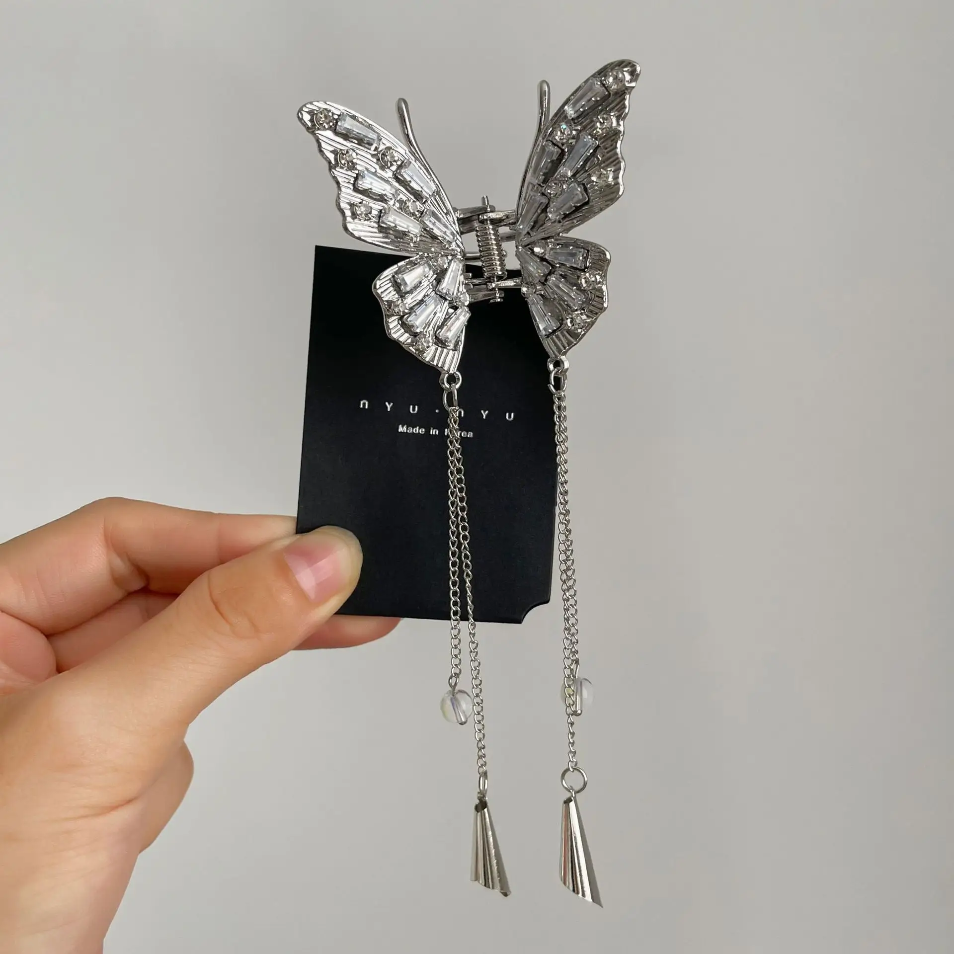 Butterfly Hair Clip High-End Metal Fairy Elegant