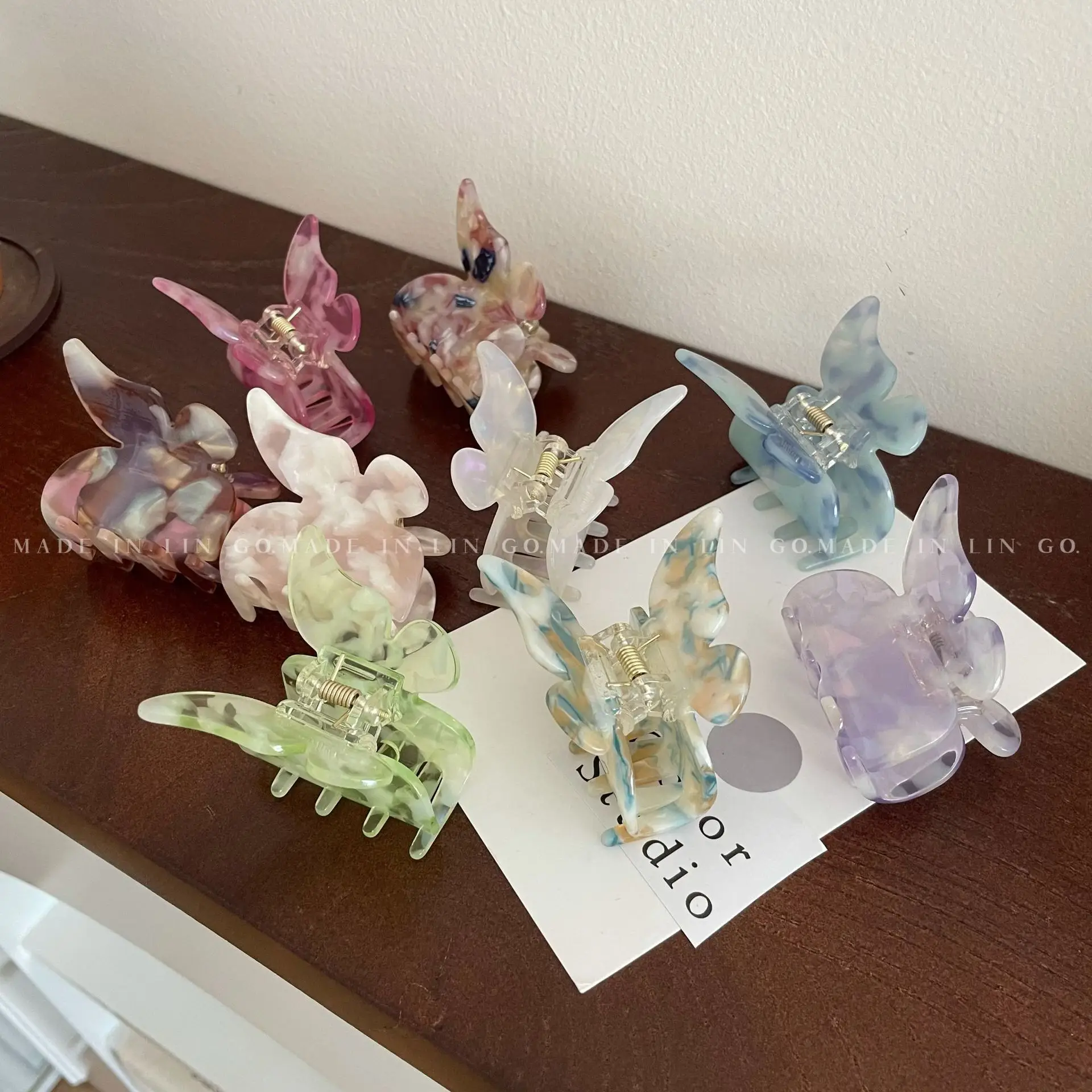 Butterfly Hair Clip High-End Metal Fairy Elegant