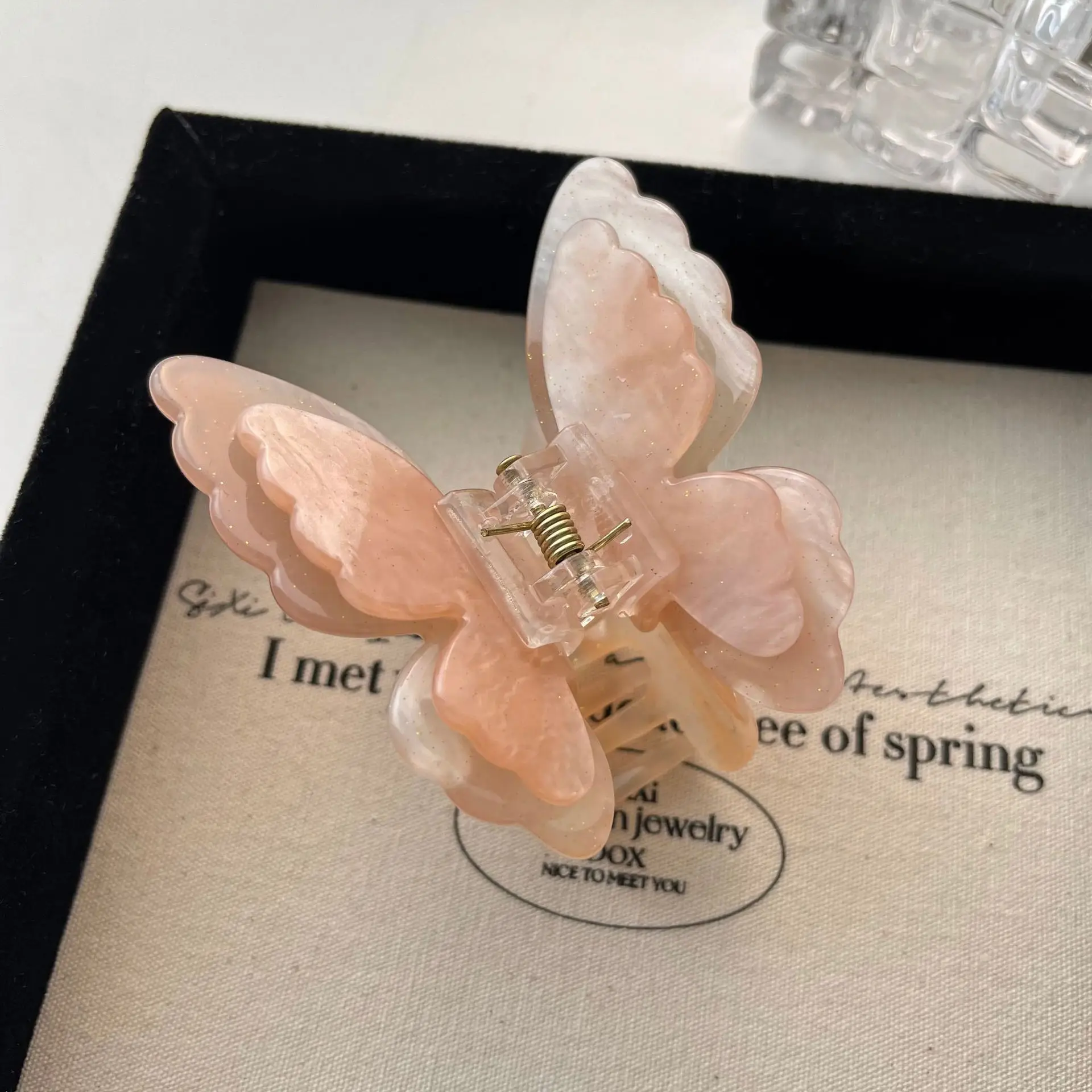 Butterfly Hair Clip High-End Metal Fairy Elegant