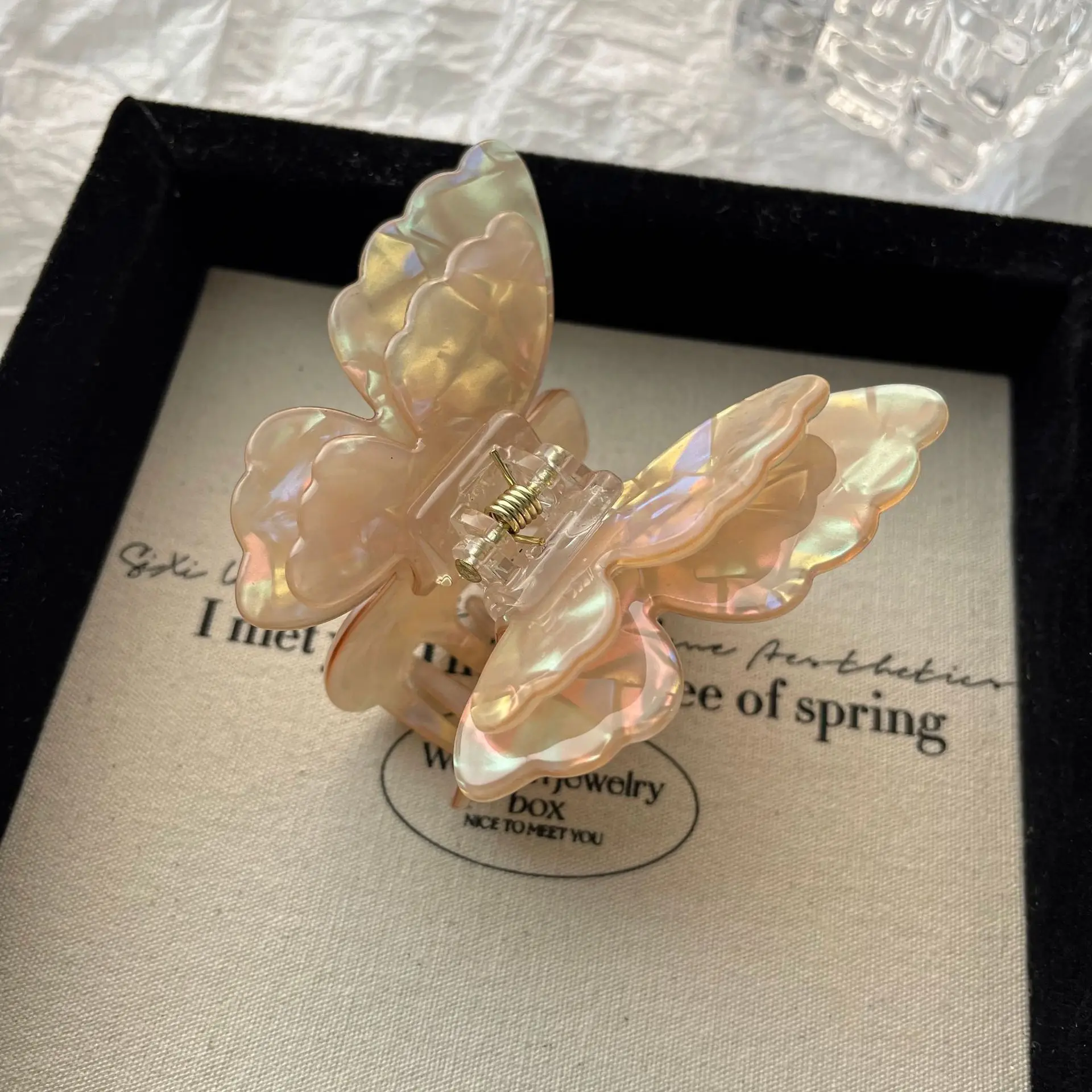 Butterfly Hair Clip High-End Metal Fairy Elegant