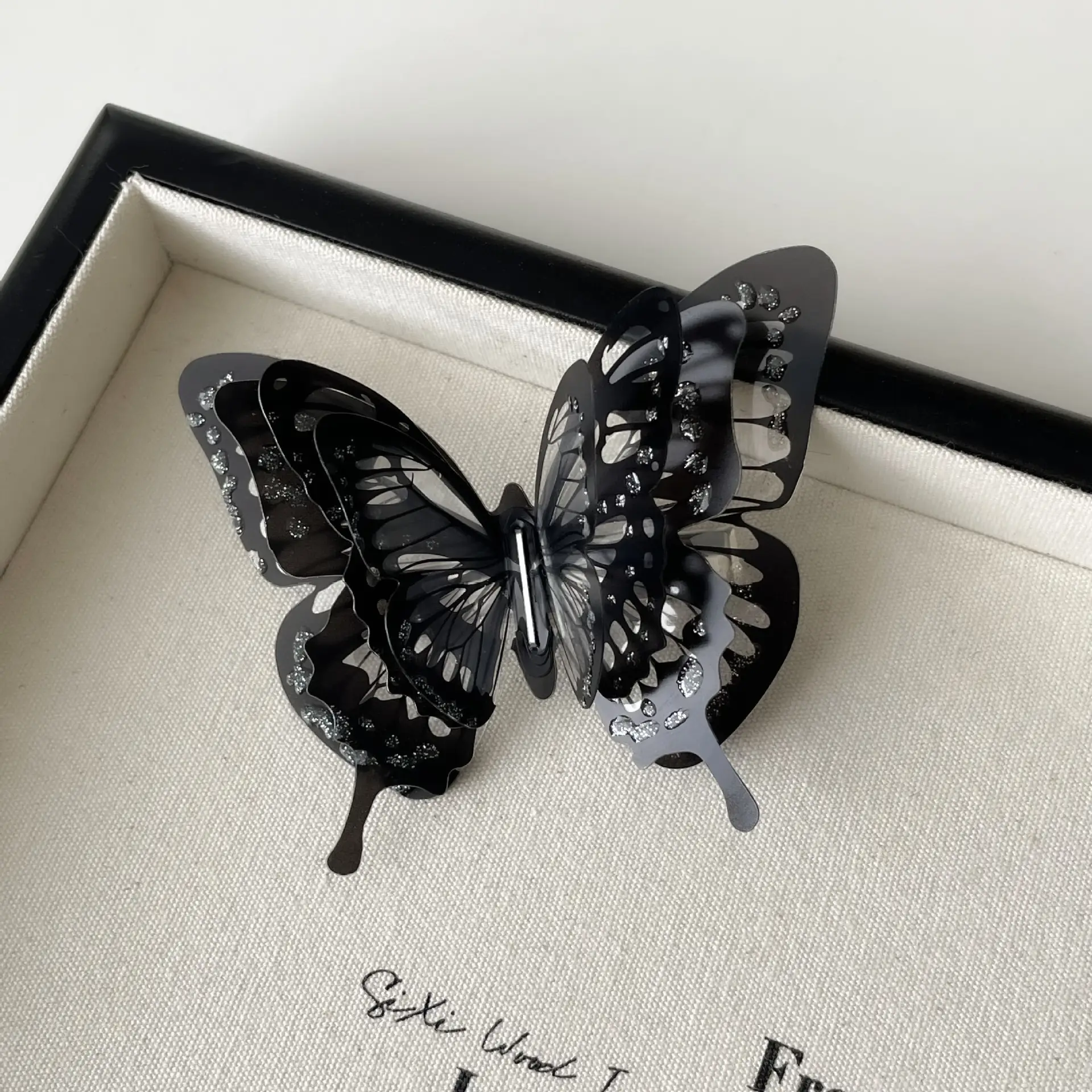 Butterfly Hair Clip High-End Metal Fairy Elegant