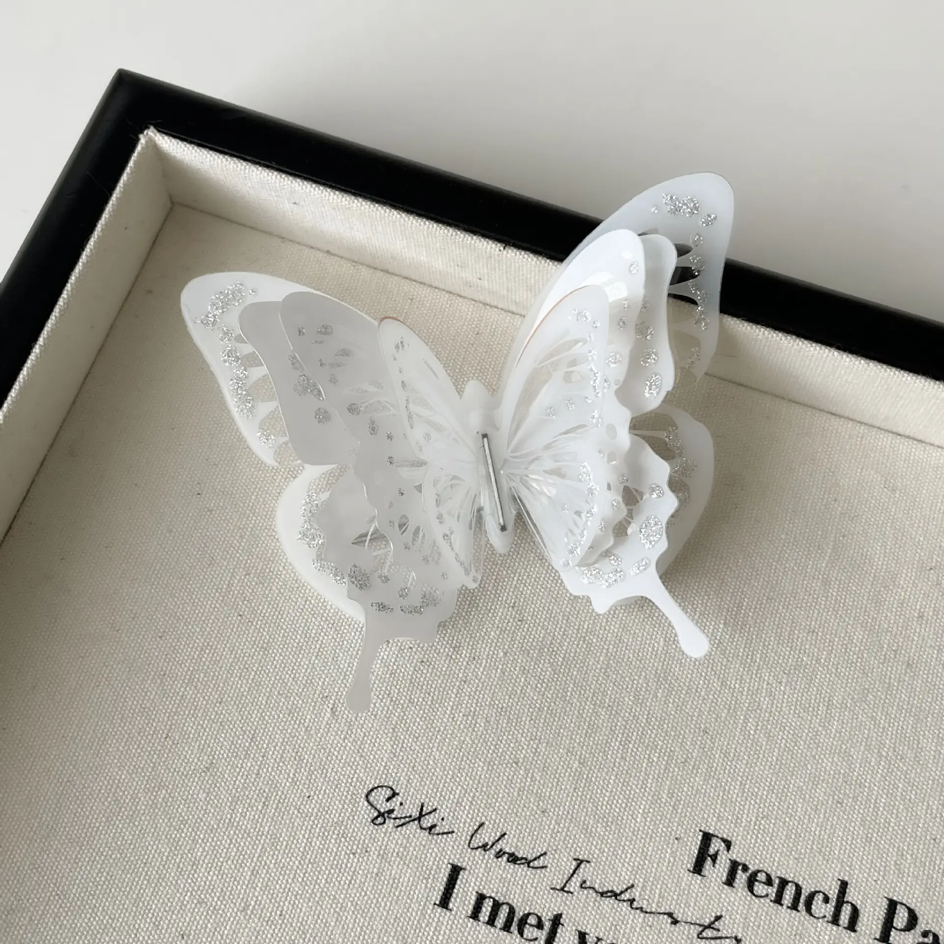 Butterfly Hair Clip High-End Metal Fairy Elegant
