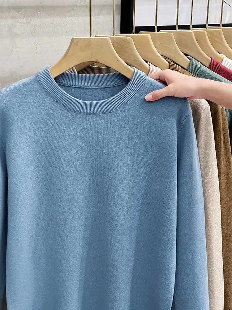 Men's White Round Neck Sweatshirt 2023 - Image 10