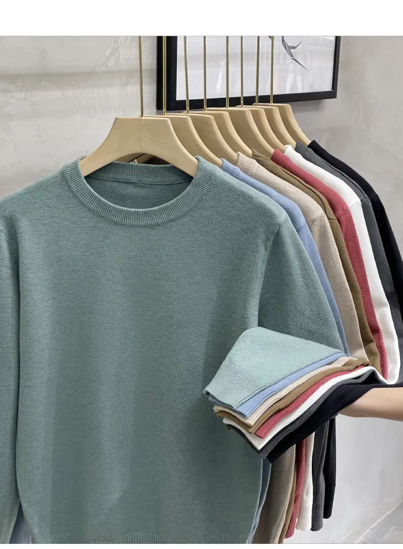 Men's White Round Neck Sweatshirt 2023 — feature 10