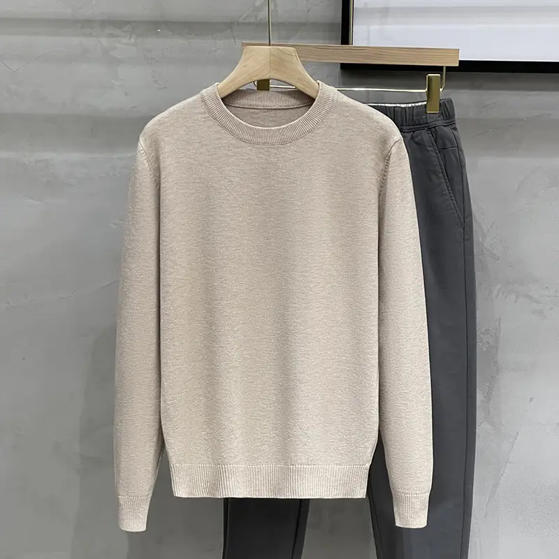 Men's White Round Neck Sweatshirt 2023 - Image 3