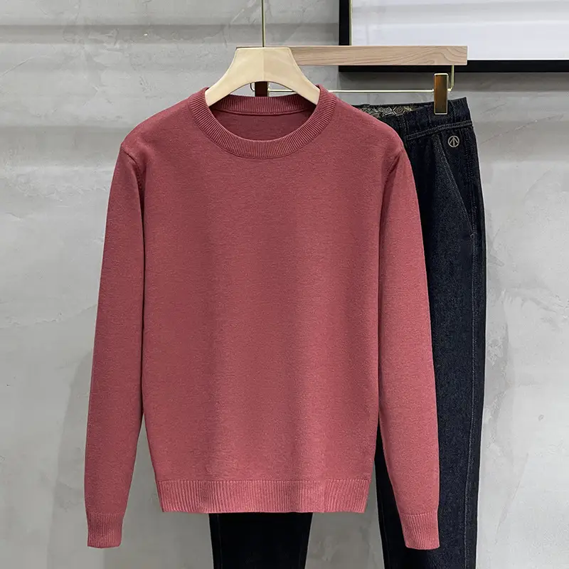 Men's White Round Neck Sweatshirt 2023 - Image 5