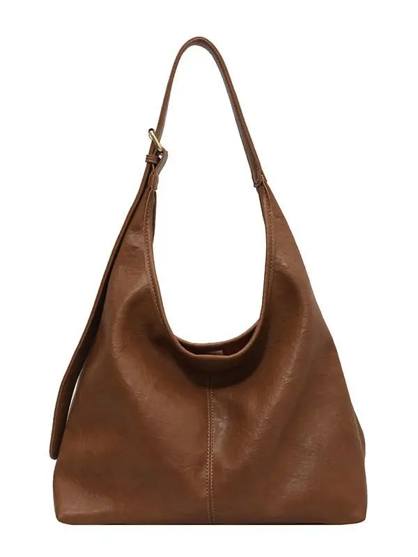 Black Leather Shoulder Bag for Women 2023 New Fashion