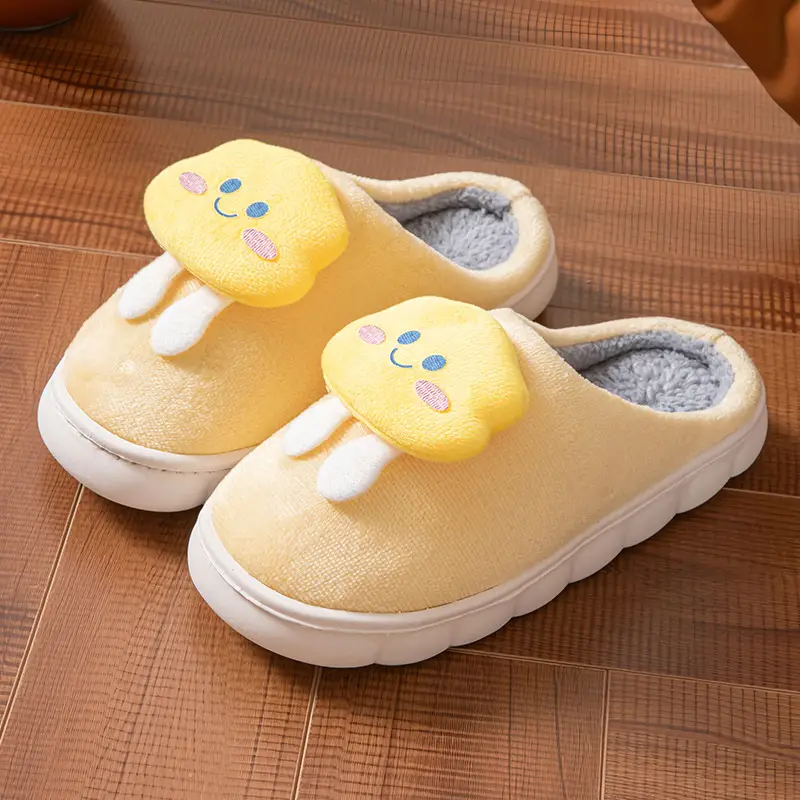 New Style Cotton Slippers with a Stepping-On-Clouds Feel for Men, Winter Indoor Warm Slippers for Women, Home Plush Cotton Slippers - Image 5