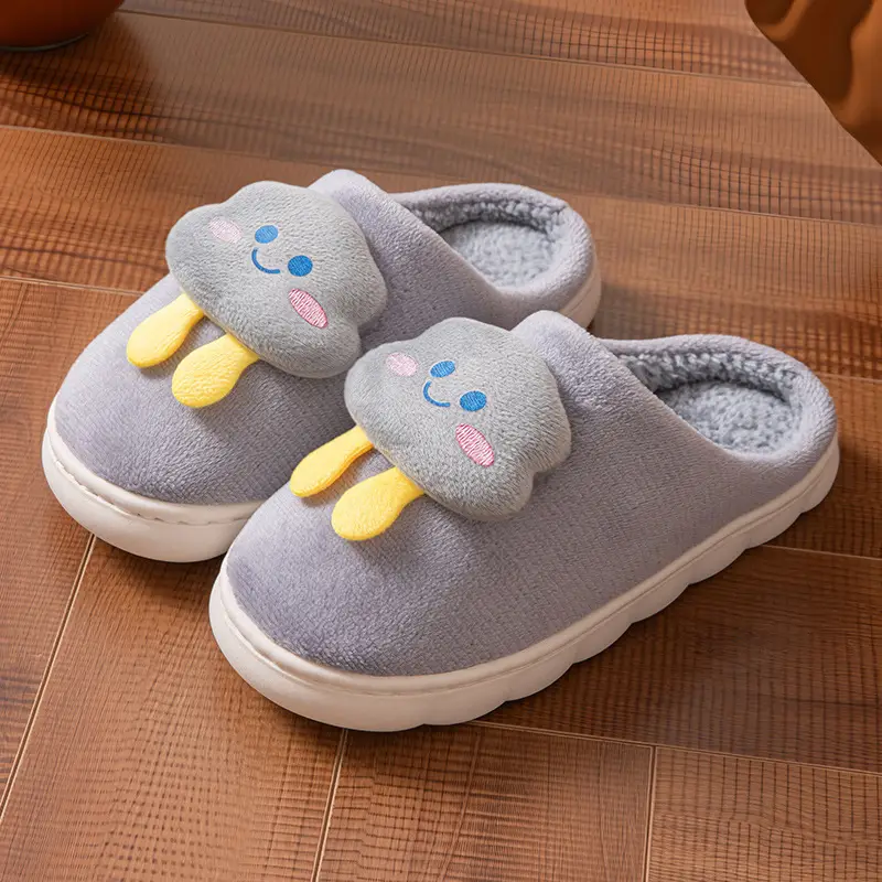 New Style Cotton Slippers with a Stepping-On-Clouds Feel for Men, Winter Indoor Warm Slippers for Women, Home Plush Cotton Slippers - Image 7
