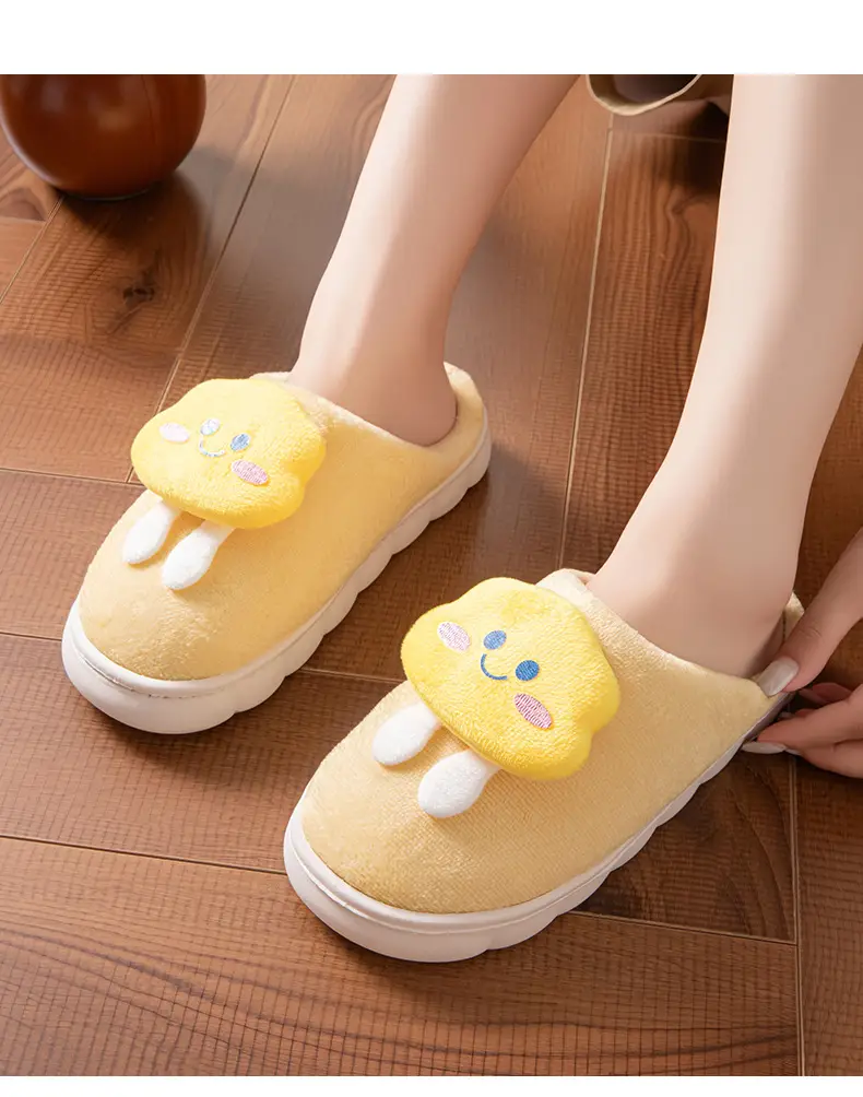 New Style Cotton Slippers with a Stepping-On-Clouds Feel for Men, Winter Indoor Warm Slippers for Women, Home Plush Cotton Slippers — feature 14