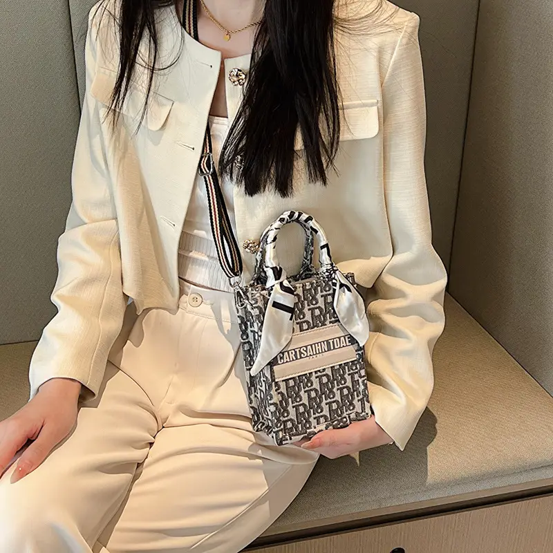 Women Cross-Border Fabric Shoulder Tote Bag 2025 Trendy Large Capacity - Image 10