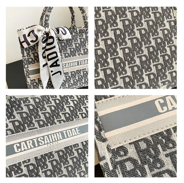 Women Cross-Border Fabric Shoulder Tote Bag 2025 Trendy Large Capacity — feature 43