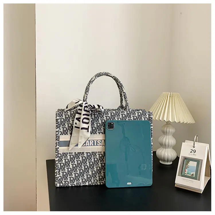 Women Cross-Border Fabric Shoulder Tote Bag 2025 Trendy Large Capacity — feature 48