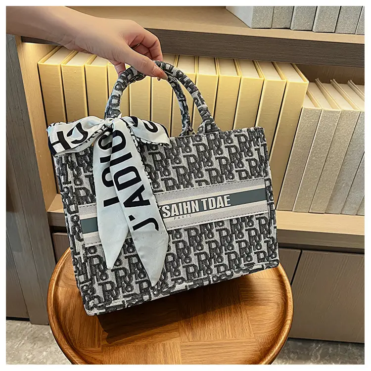 Women Cross-Border Fabric Shoulder Tote Bag 2025 Trendy Large Capacity — feature 59