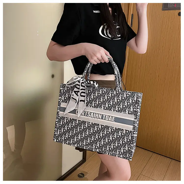 Women Cross-Border Fabric Shoulder Tote Bag 2025 Trendy Large Capacity — feature 61