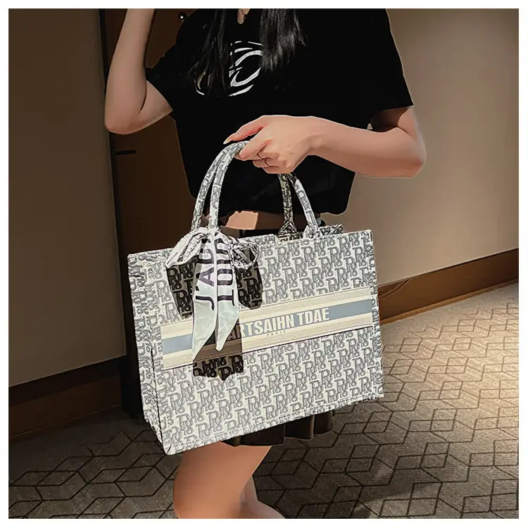 Women Cross-Border Fabric Shoulder Tote Bag 2025 Trendy Large Capacity — feature 66