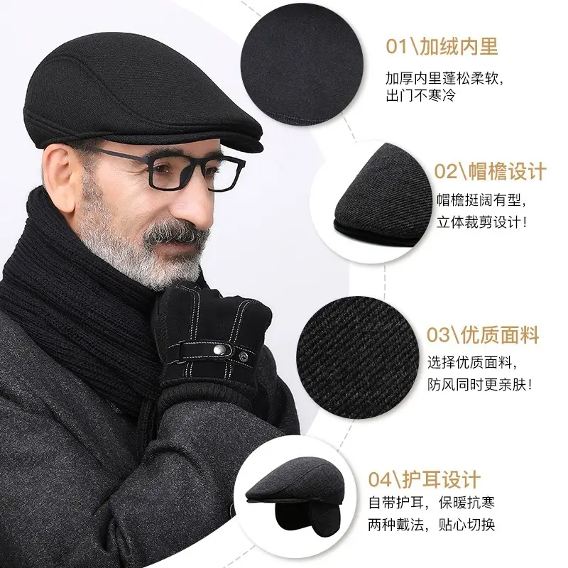 Men's Windproof Ear Protection Hat for Winter - Image 5