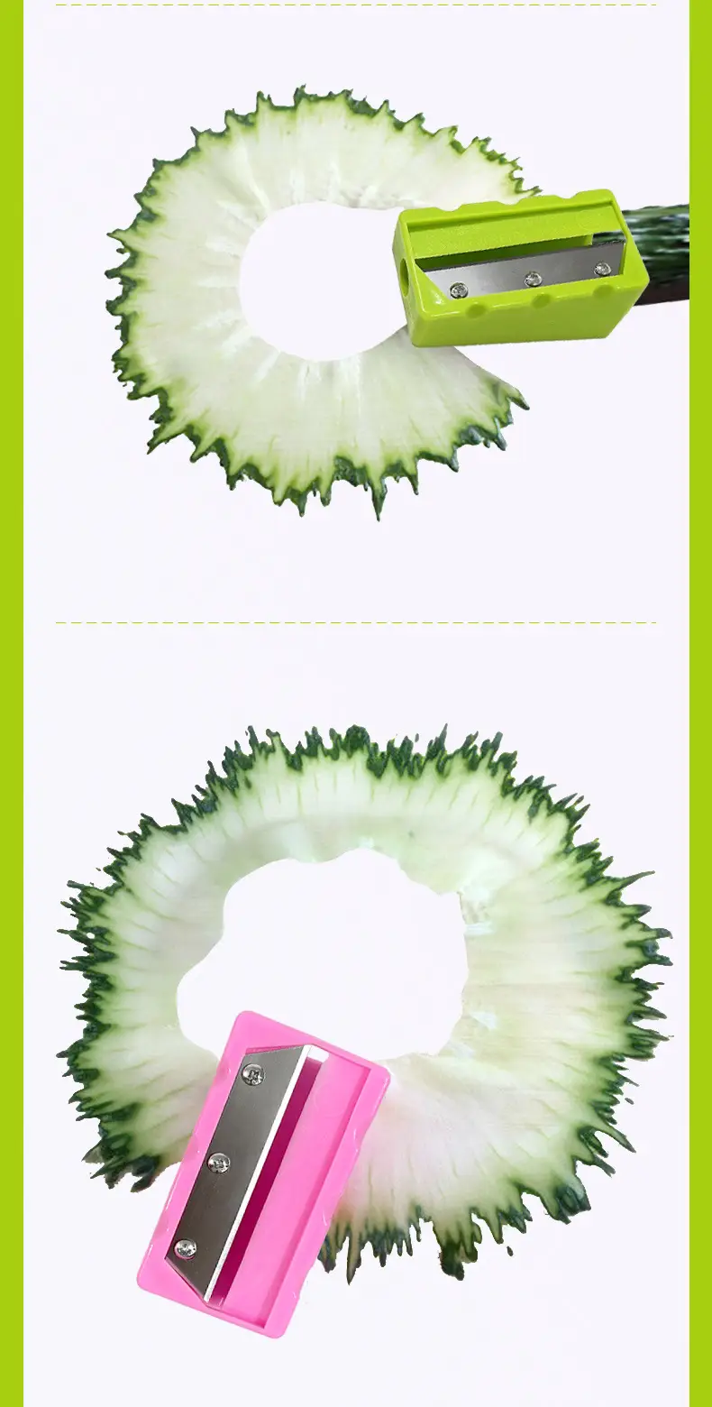 Cucumber Mask Slicer Beauty Tools Pink Green — feature 8