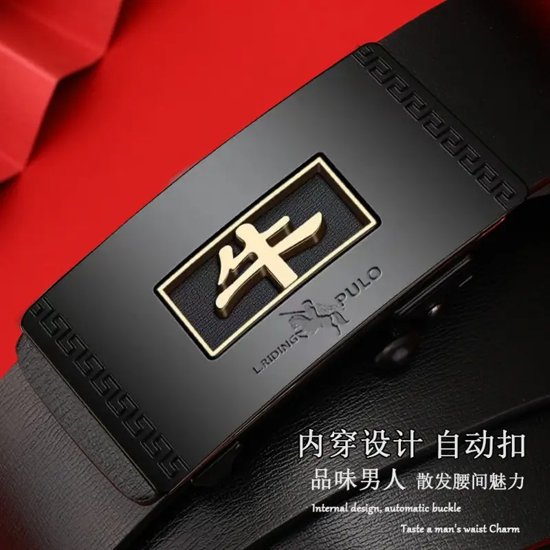 Paul Men's Automatic Buckle Leather Belt - Image 3