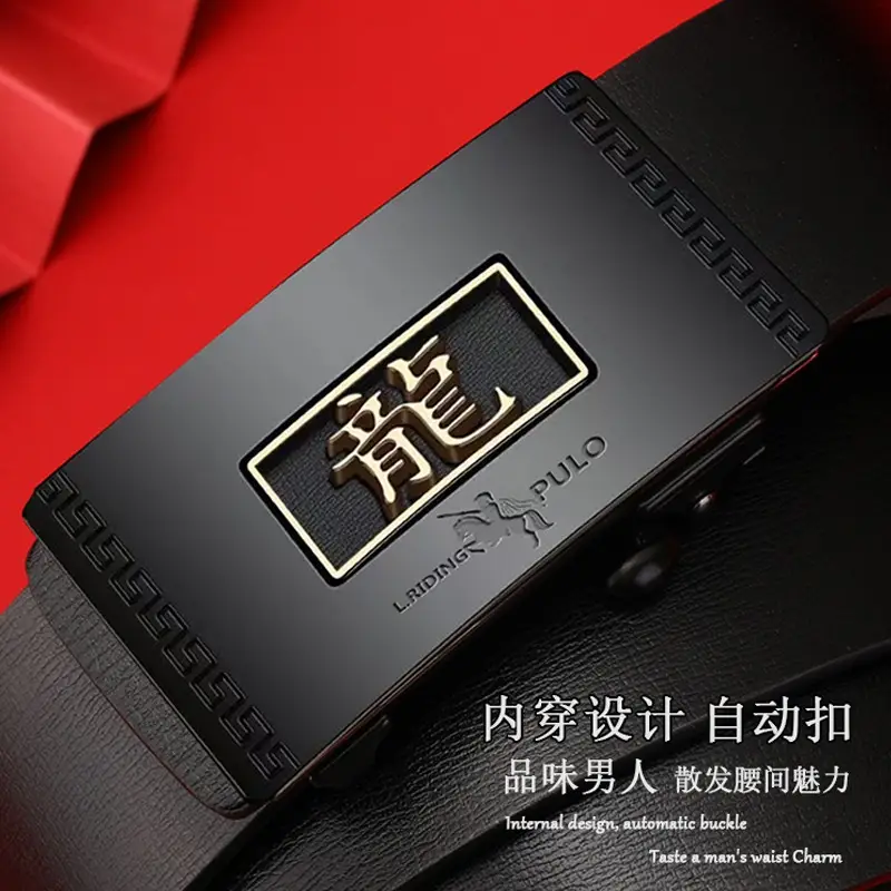 Paul Men's Automatic Buckle Leather Belt - Image 9