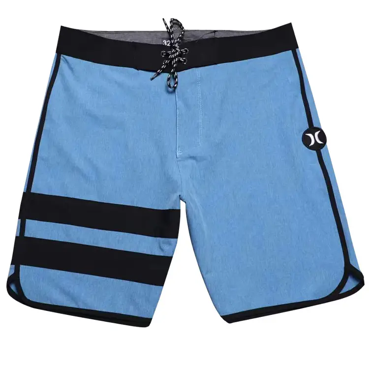Men's Black & White Quick-Drying Beach Shorts — feature 6