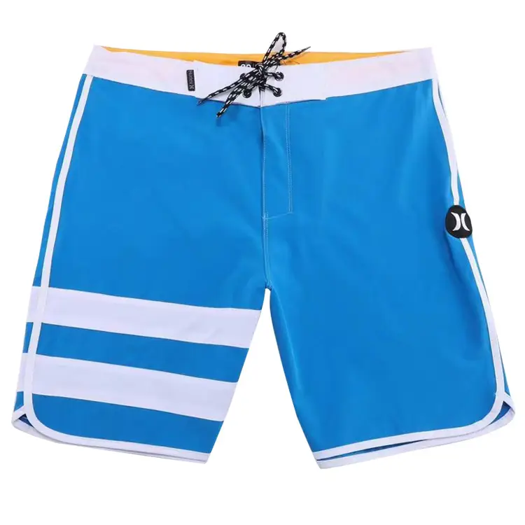 Men's Black & White Quick-Drying Beach Shorts — feature 8