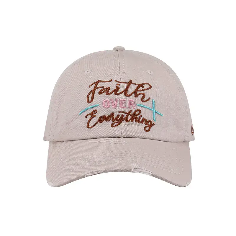 Women's Embroidered Beanie Cap Spring Autumn Pure Cotton