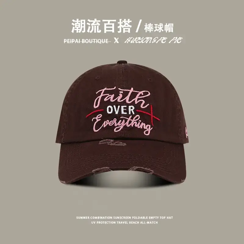Women's Embroidered Beanie Cap Spring Autumn Pure Cotton — feature 9