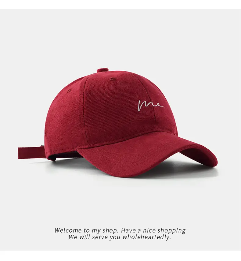 Women's Korean Style Beige & Brown Baseball Caps — feature 12
