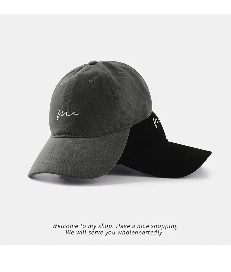 Women's Korean Style Beige & Brown Baseball Caps — feature 6