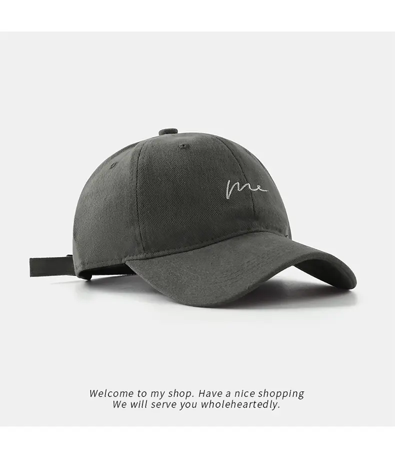 Women's Korean Style Beige & Brown Baseball Caps — feature 9