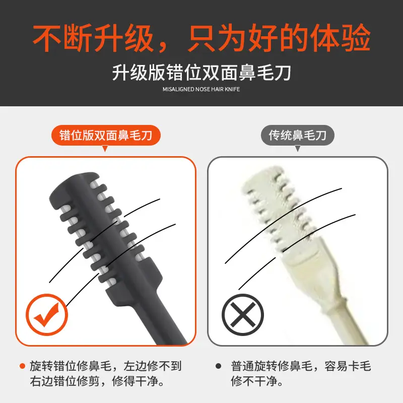 Double Sided Nose Hair Cutter Set 8 Pcs Stainless Steel - Image 27