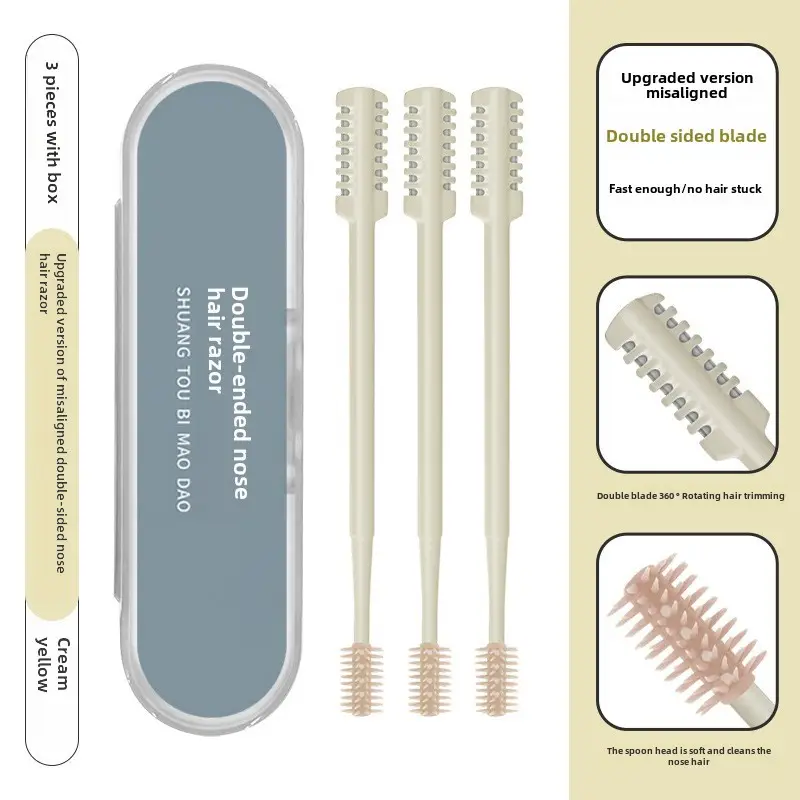 Double Sided Nose Hair Cutter Set 8 Pcs Stainless Steel - Image 10