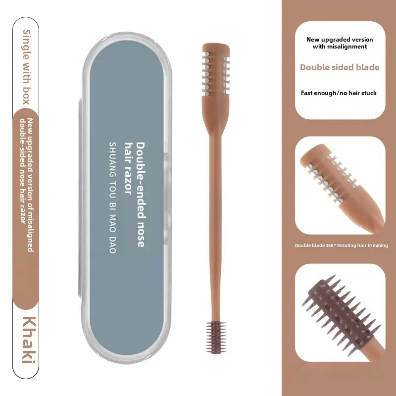 Double Sided Nose Hair Cutter Set 8 Pcs Stainless Steel - Image 19