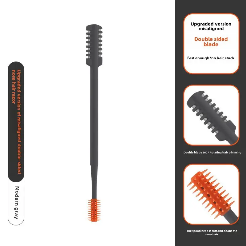 Double Sided Nose Hair Cutter Set 8 Pcs Stainless Steel - Image 2
