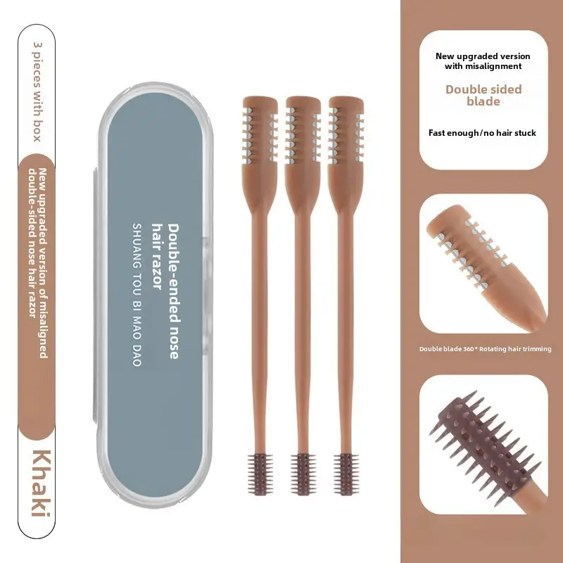 Double Sided Nose Hair Cutter Set 8 Pcs Stainless Steel - Image 21