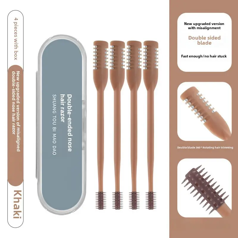 Double Sided Nose Hair Cutter Set 8 Pcs Stainless Steel - Image 22