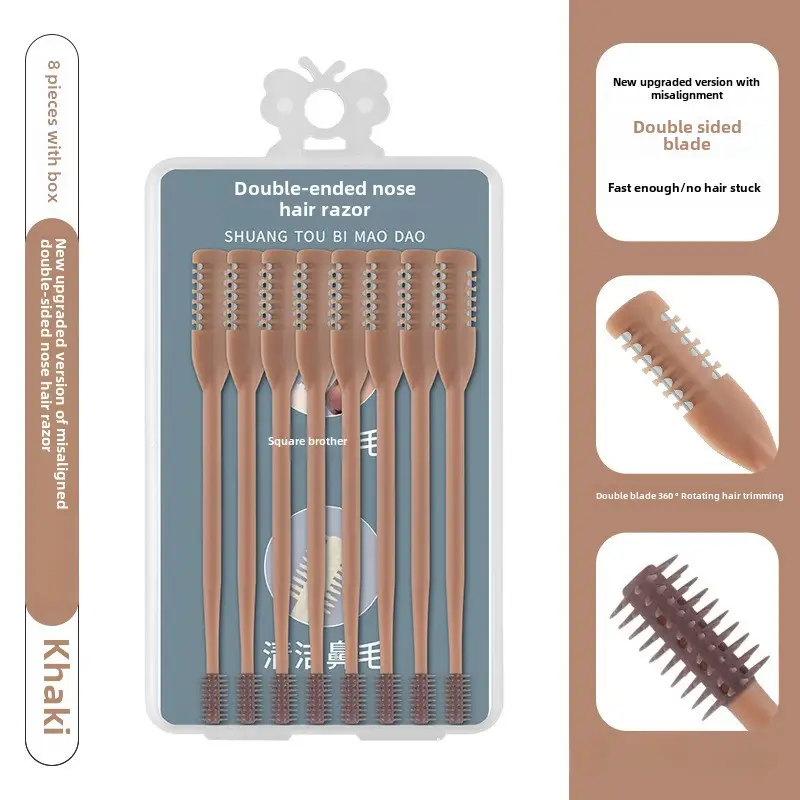 Double Sided Nose Hair Cutter Set 8 Pcs Stainless Steel - Image 23