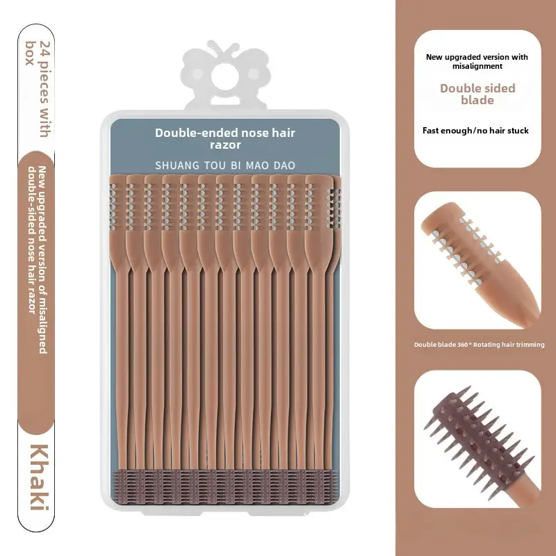 Double Sided Nose Hair Cutter Set 8 Pcs Stainless Steel - Image 25