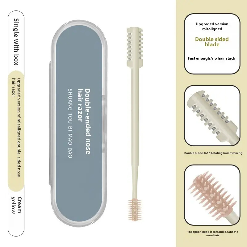 Double Sided Nose Hair Cutter Set 8 Pcs Stainless Steel - Image 4