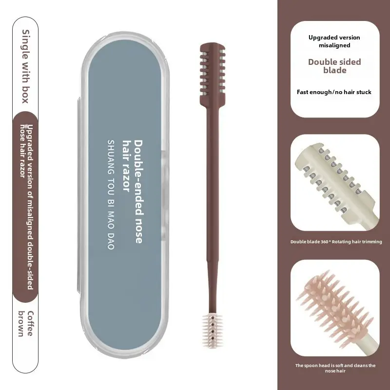 Double Sided Nose Hair Cutter Set 8 Pcs Stainless Steel - Image 6