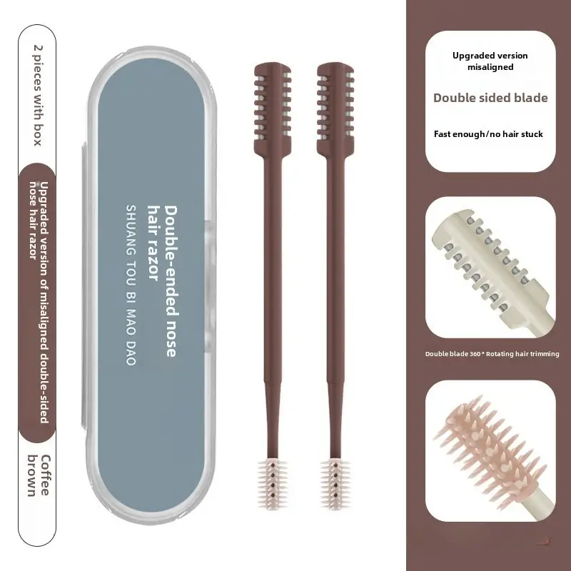 Double Sided Nose Hair Cutter Set 8 Pcs Stainless Steel - Image 9