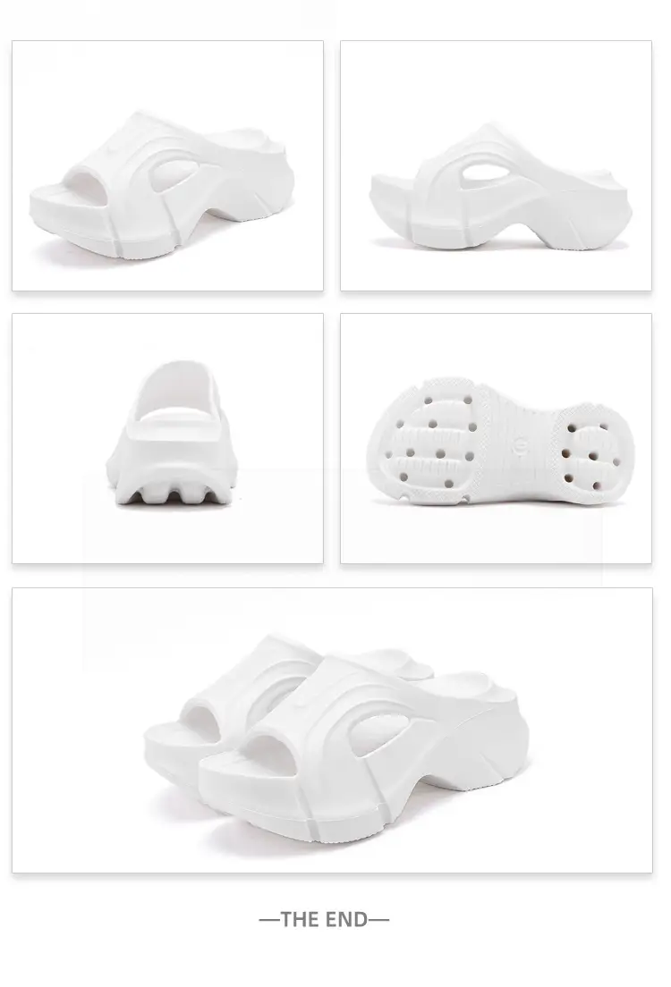 Thick-Soled Slippers for Women, Eva Soft-Soled Ins Trbottomy Slippers, Outdoor High-Heeled Shoes, Cross-Border Women's Shoes, Sandals and Slippers — feature 40