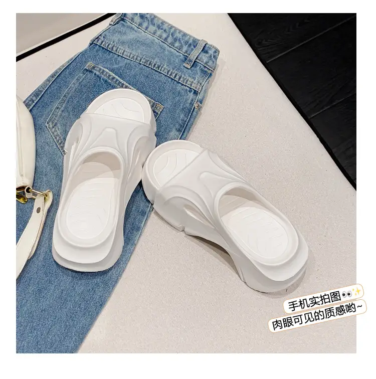 Thick-Soled Slippers for Women, Eva Soft-Soled Ins Trbottomy Slippers, Outdoor High-Heeled Shoes, Cross-Border Women's Shoes, Sandals and Slippers — feature 7