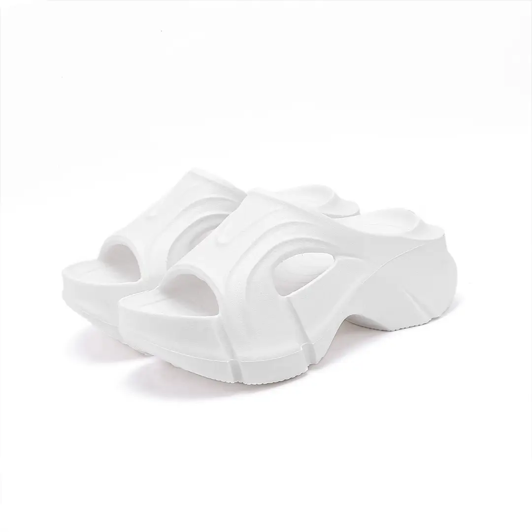 Thick-Soled Slippers for Women, Eva Soft-Soled Ins Trbottomy Slippers, Outdoor High-Heeled Shoes, Cross-Border Women's Shoes, Sandals and Slippers