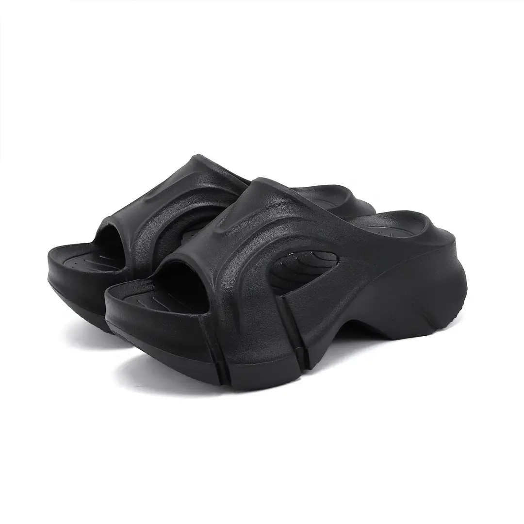 Thick-Soled Slippers for Women, Eva Soft-Soled Ins Trbottomy Slippers, Outdoor High-Heeled Shoes, Cross-Border Women's Shoes, Sandals and Slippers