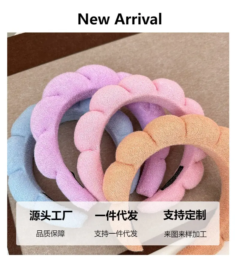 Green Cloud Sponge Headband for Girls — feature 2