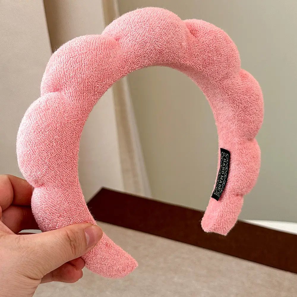 Green Cloud Sponge Headband for Girls - Image 5