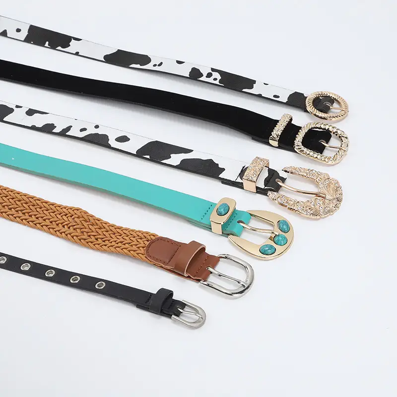 Tiffany Blue Metal Belt with Crystal Buckle - Image 5
